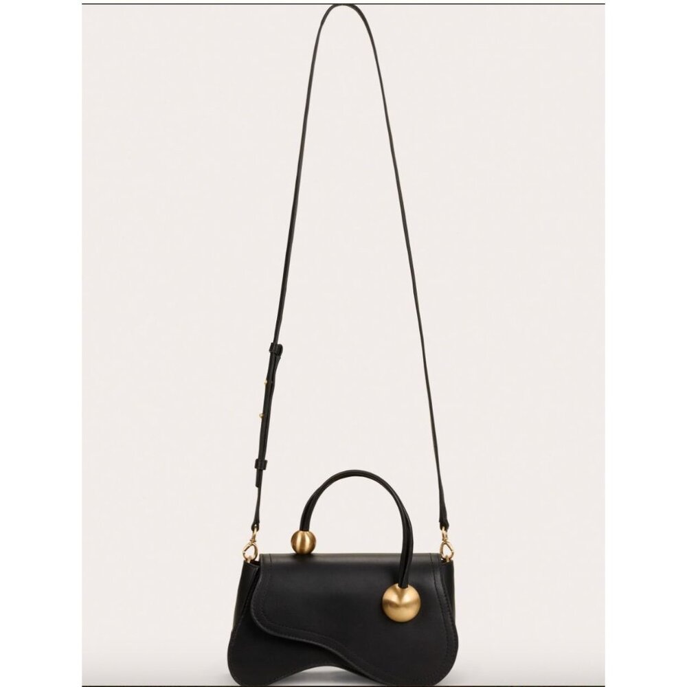 Cult Gaia $498 Kazia Crossbody in Black Wearable Abstract Art - Picture 8 of 12